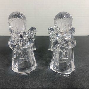 vintage Mikasa Sweet Angel crystal candle holders set of 2